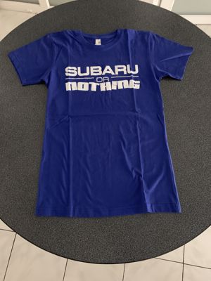 Tričko Subaru or nothing + ' ' + Krásné pánské tričko s potiskem v bílé barvě
Velikosti: S  